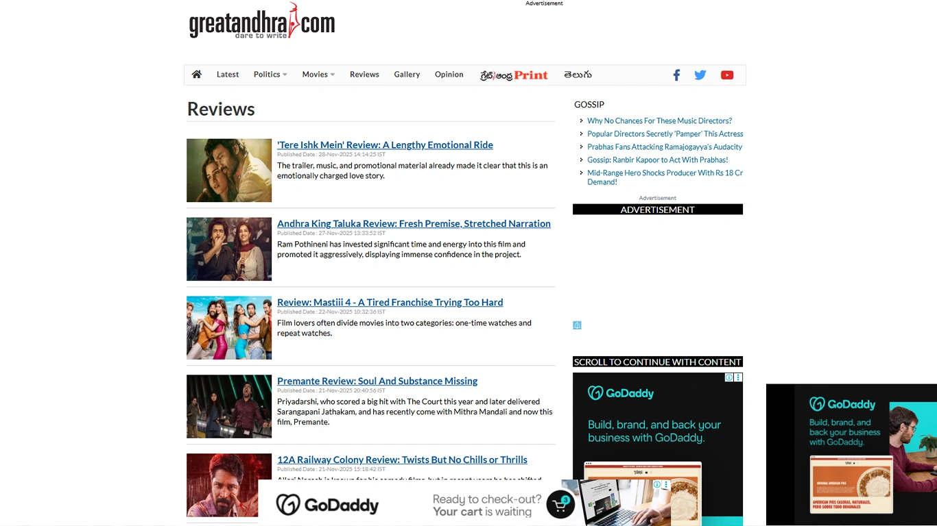Comprehensive Entertainment Analytics Platform